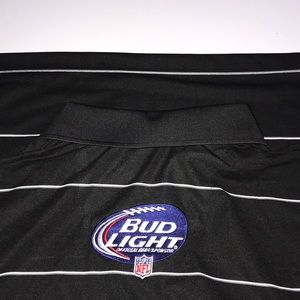 NWT Antigua XL bud light polo black